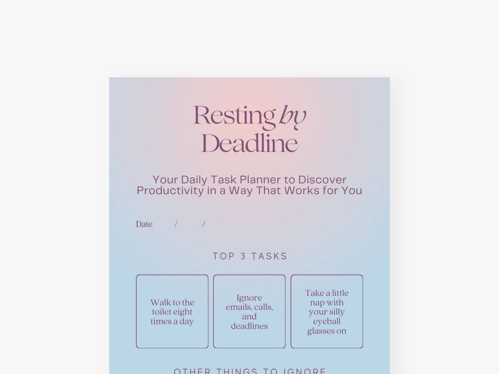 Notatblokk "Resting"