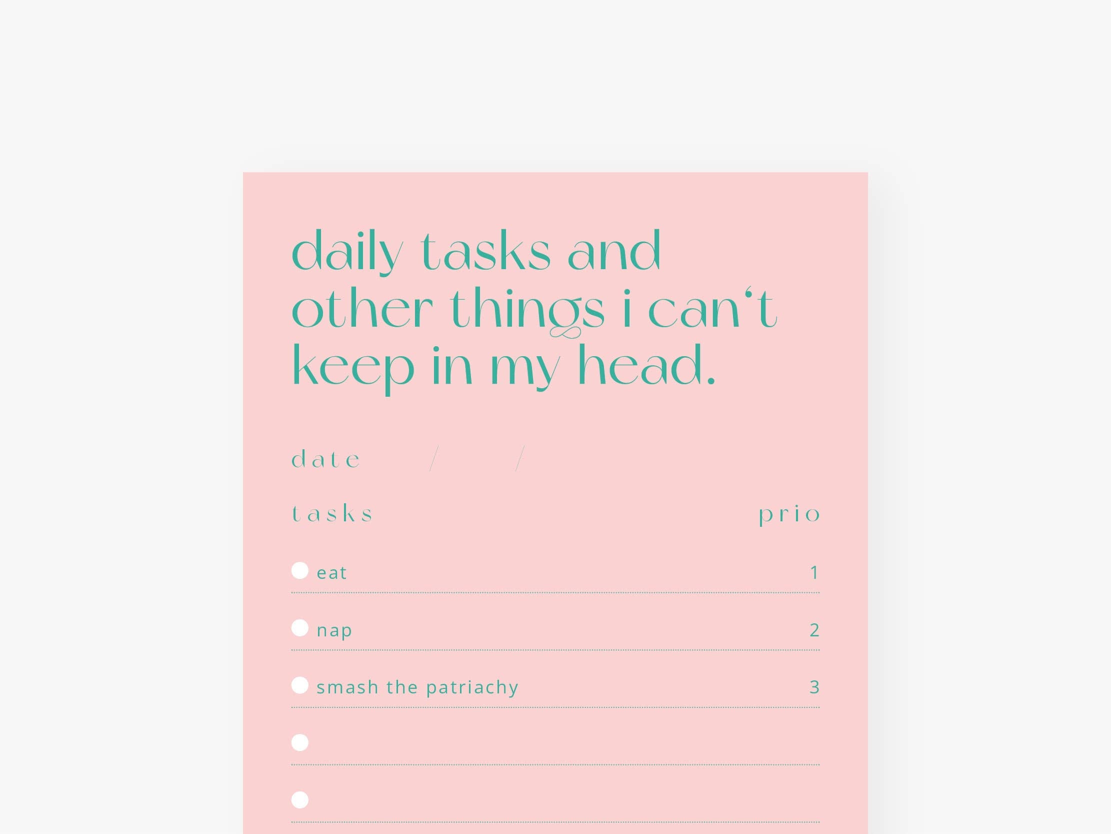 Notepad "Things"