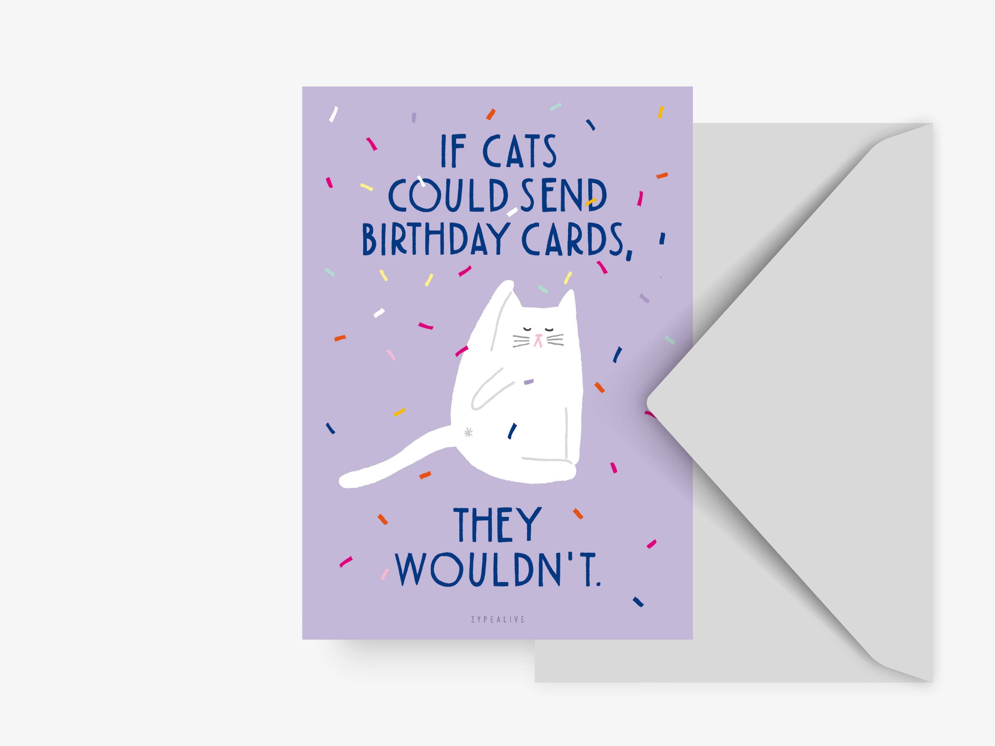 Kort "Birthday Cat No. 1"
