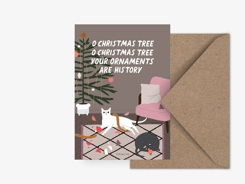 Kort “Cats Ornaments"