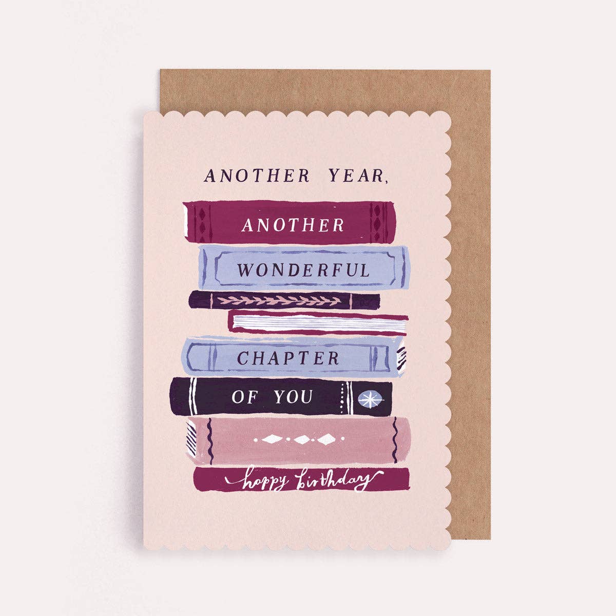 Bookish Birthday | Dobbelt kort med konvolutt