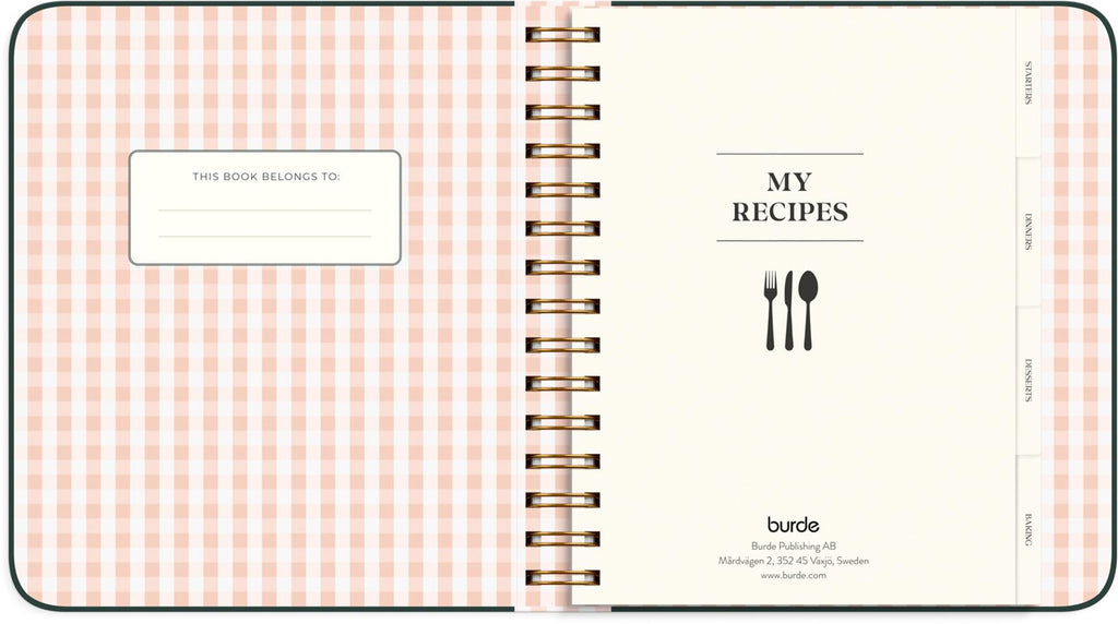 My recipes Oppskriftsbok | BURDE