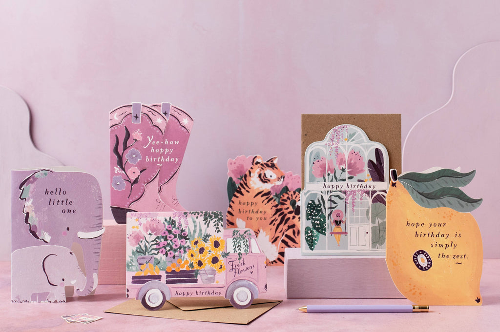 Elephant New Baby | Dobbelt kort med konvolutt