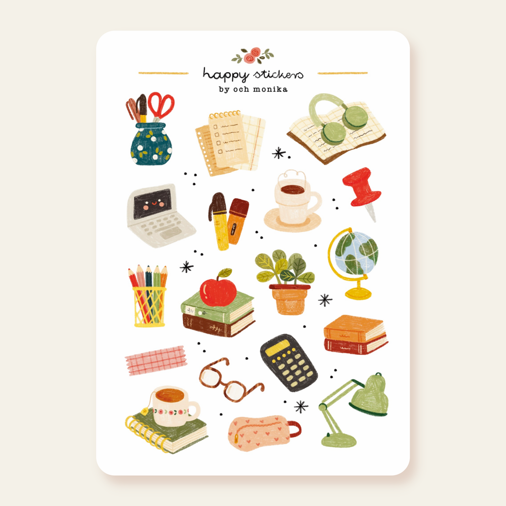 Study Desk klistremerker
