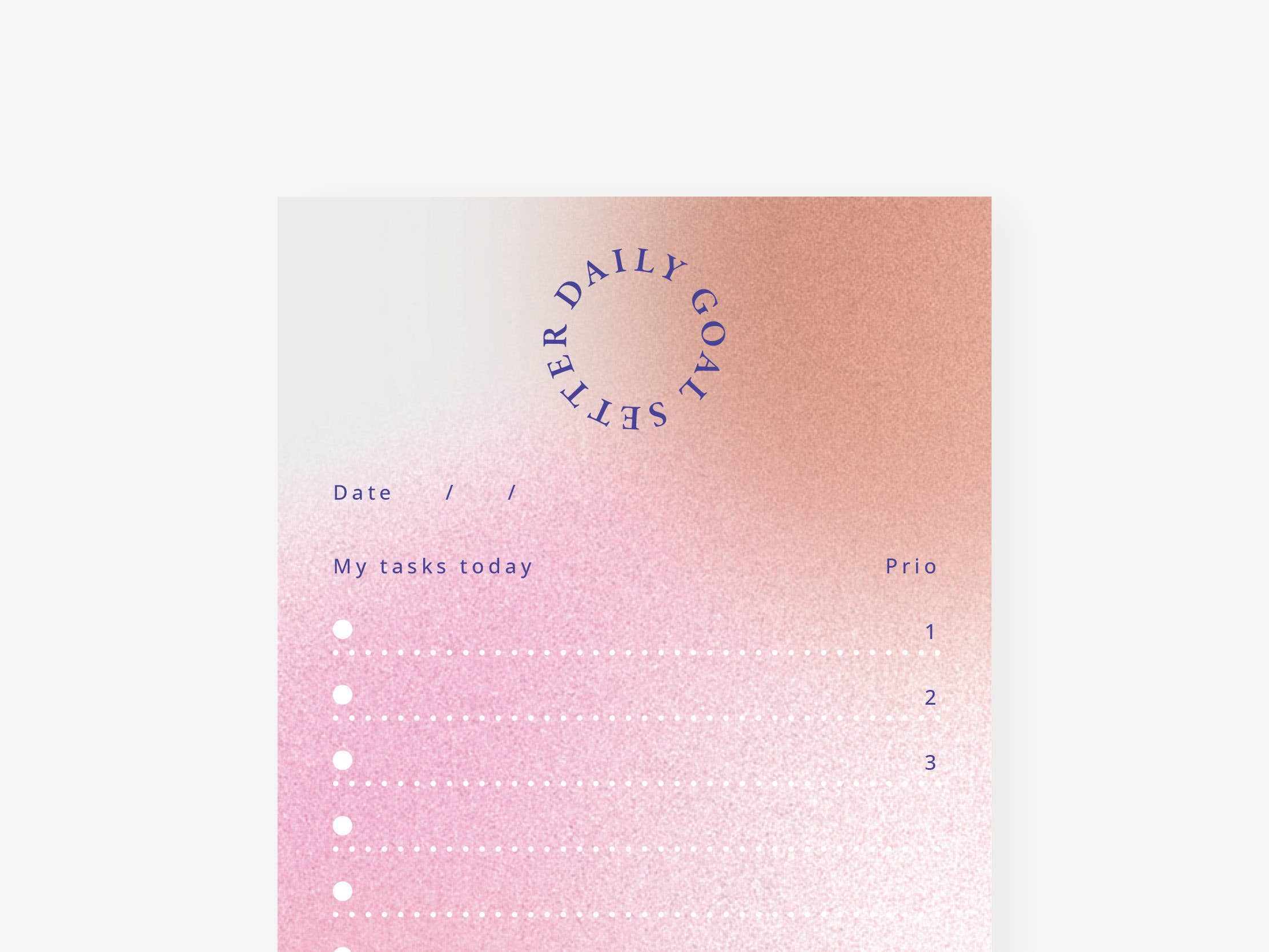 Notepad Daily Goals