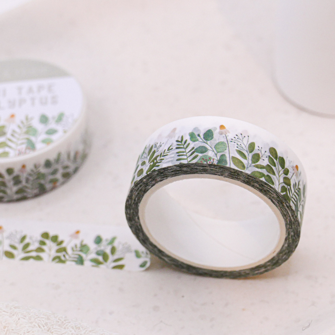 Washi Tape Eucalyptus Flower Meadow