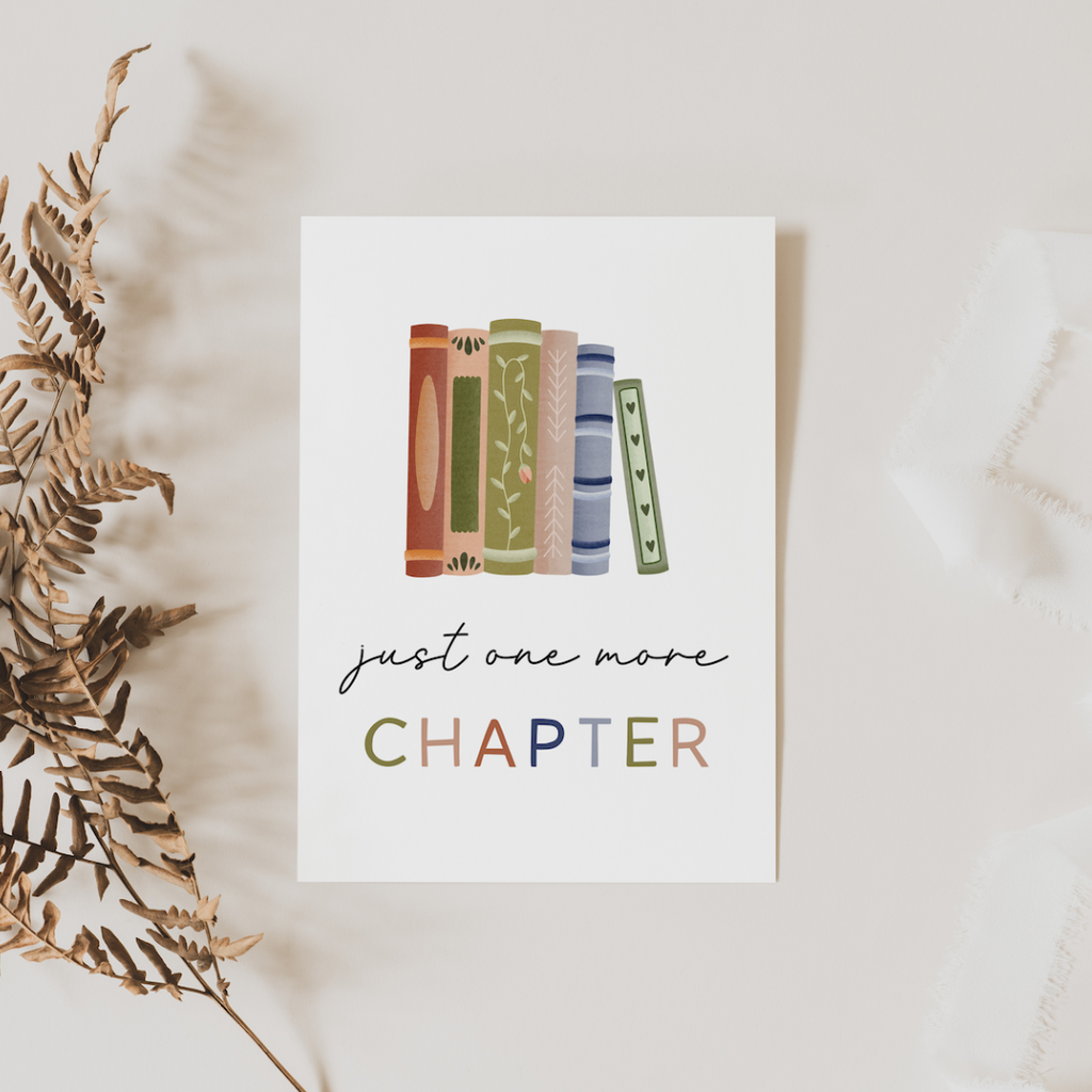 “One more chapter” | Kort med konvolutt