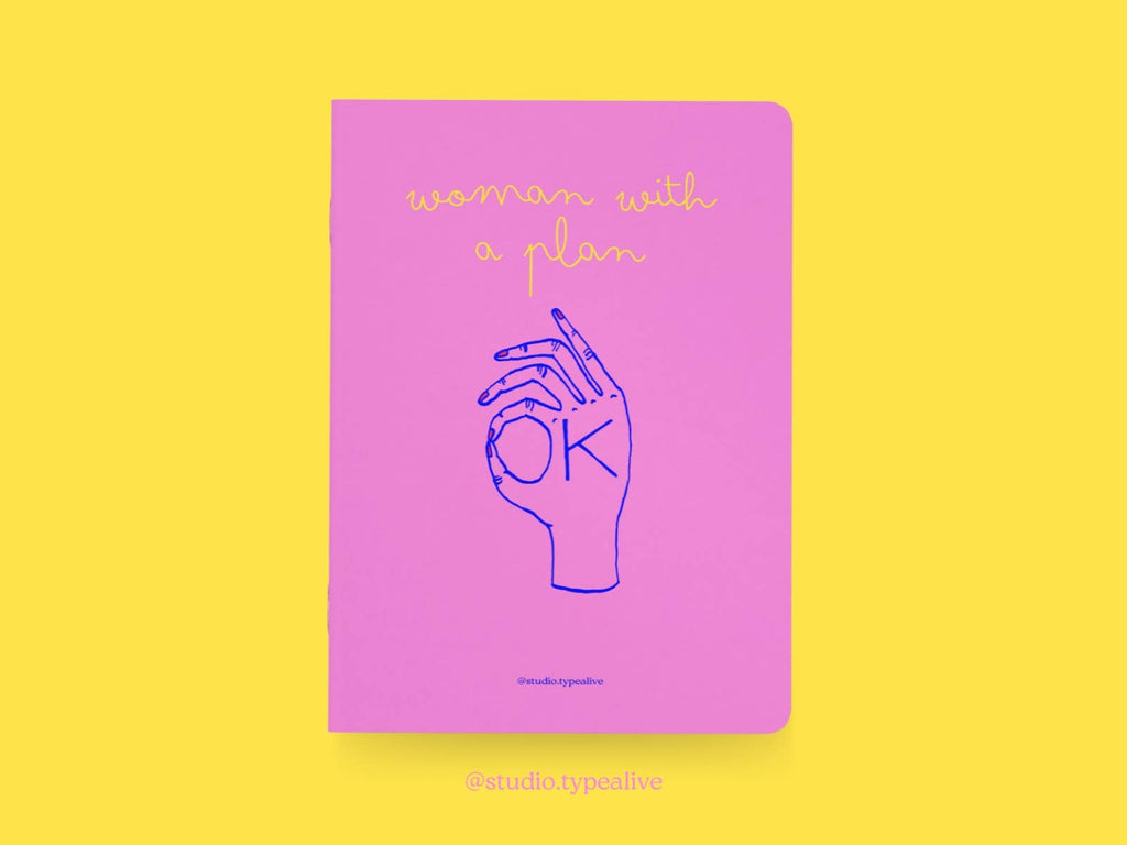 Notatbok "Woman With A Plan"