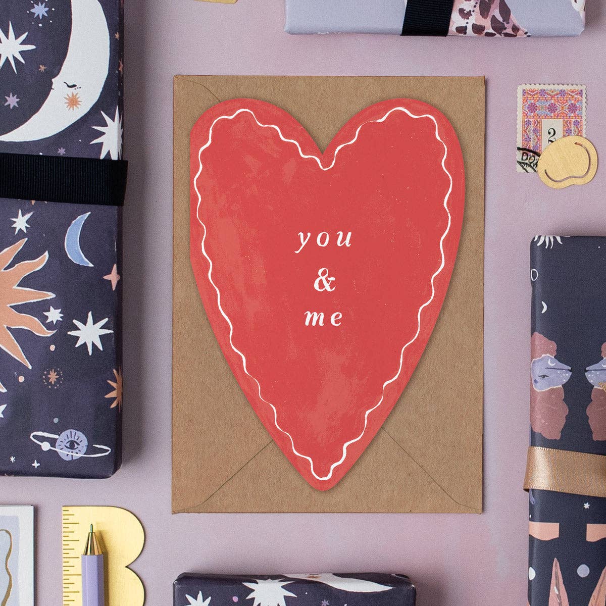 You & Me Heart | Kort med konvolutt