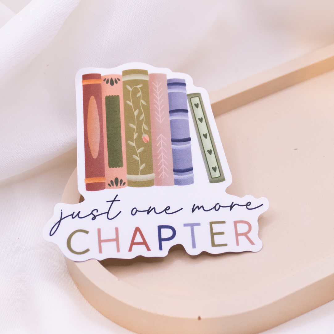 Vinyl Klistremerke “One more Chapter”