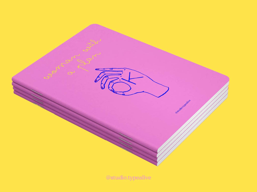 Notatbok "Woman With A Plan"