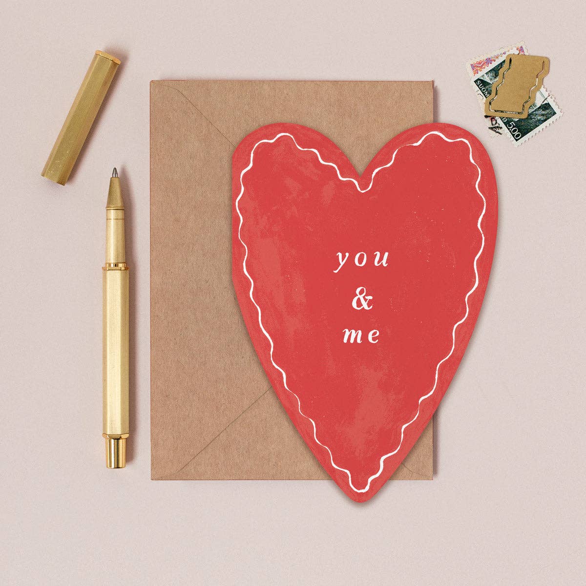 You & Me Heart | Kort med konvolutt