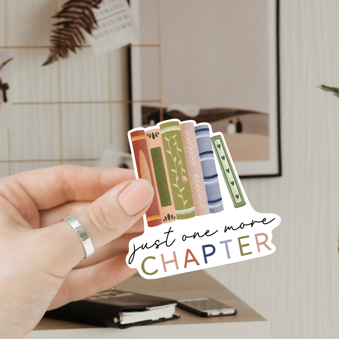 Vinyl Klistremerke “One more Chapter”