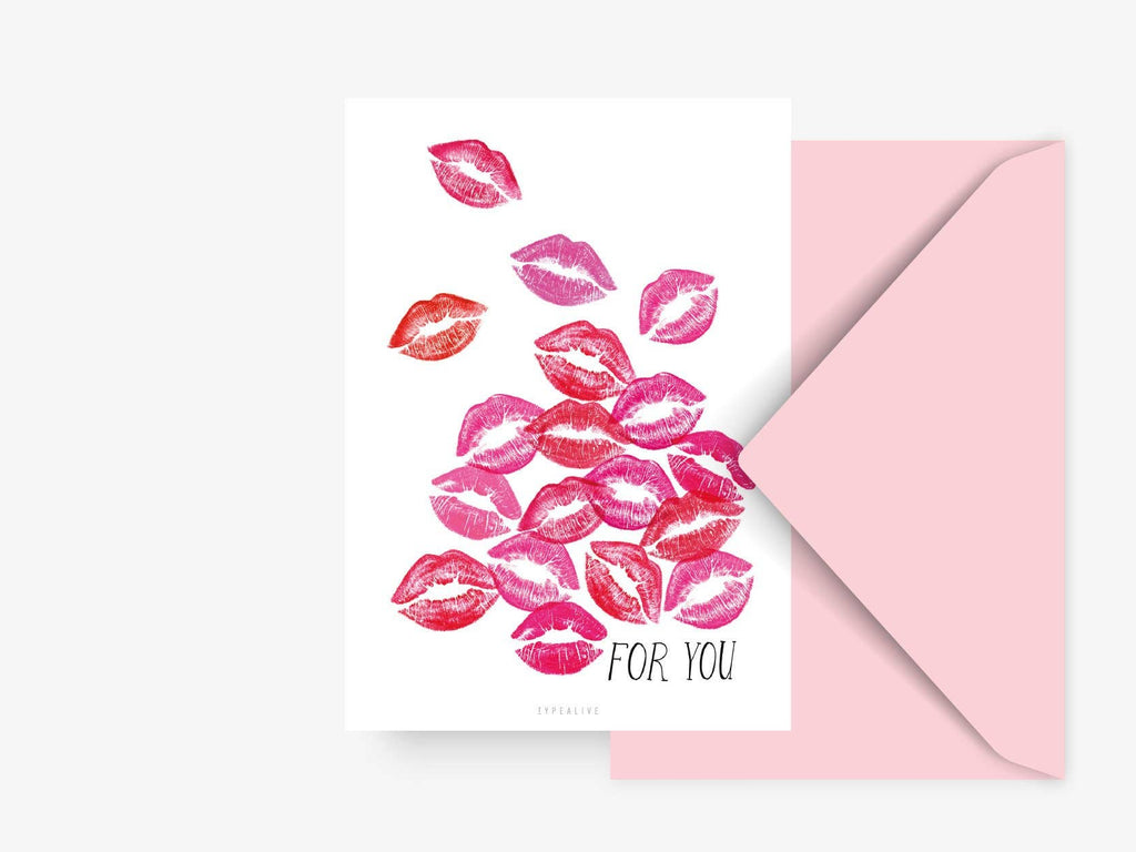 Kort "Kisses"