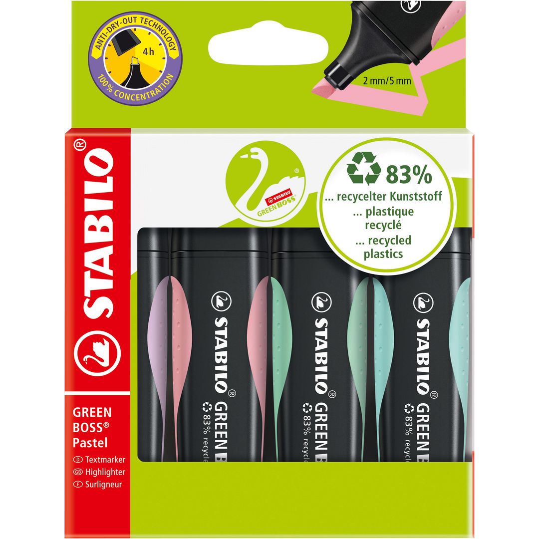 STABILO Green Boss pastell highlightere