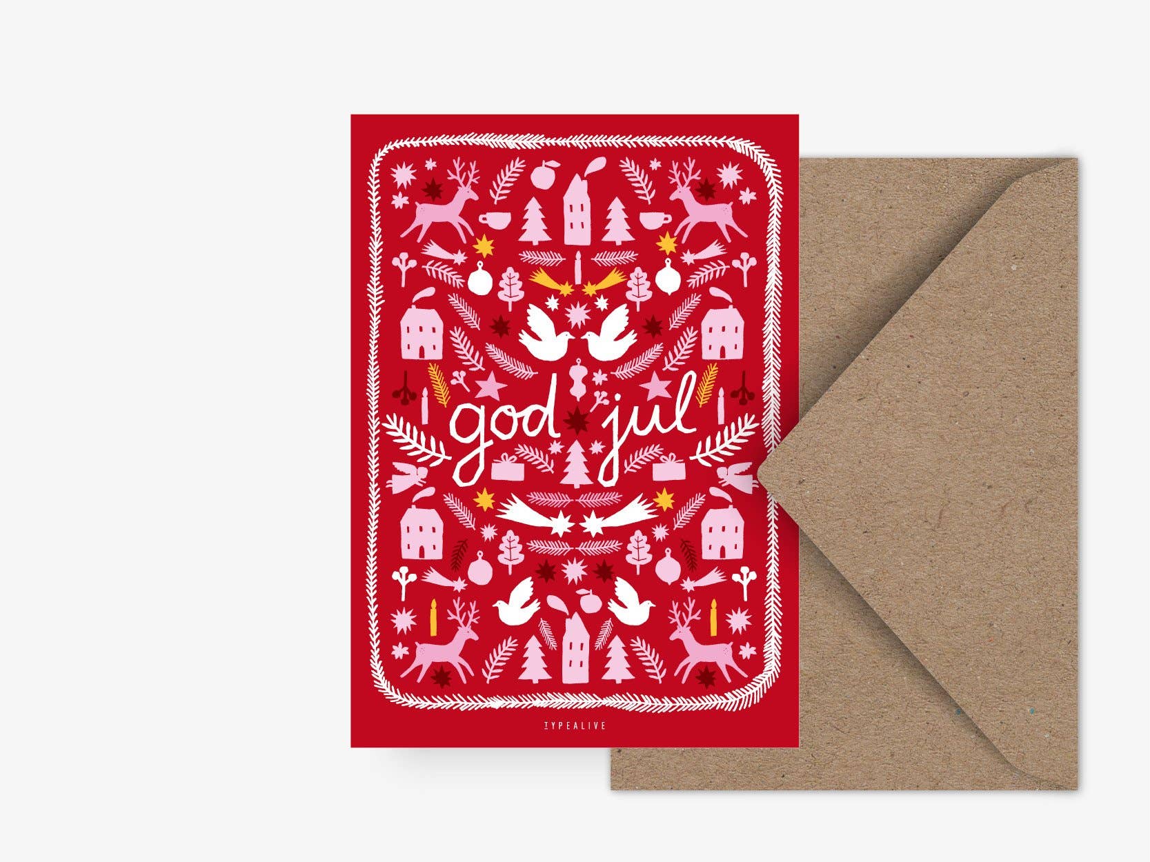 Kort "God jul No. 3"