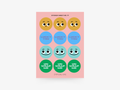 Gaveklistremerker "Sticker Sheet No. 17"