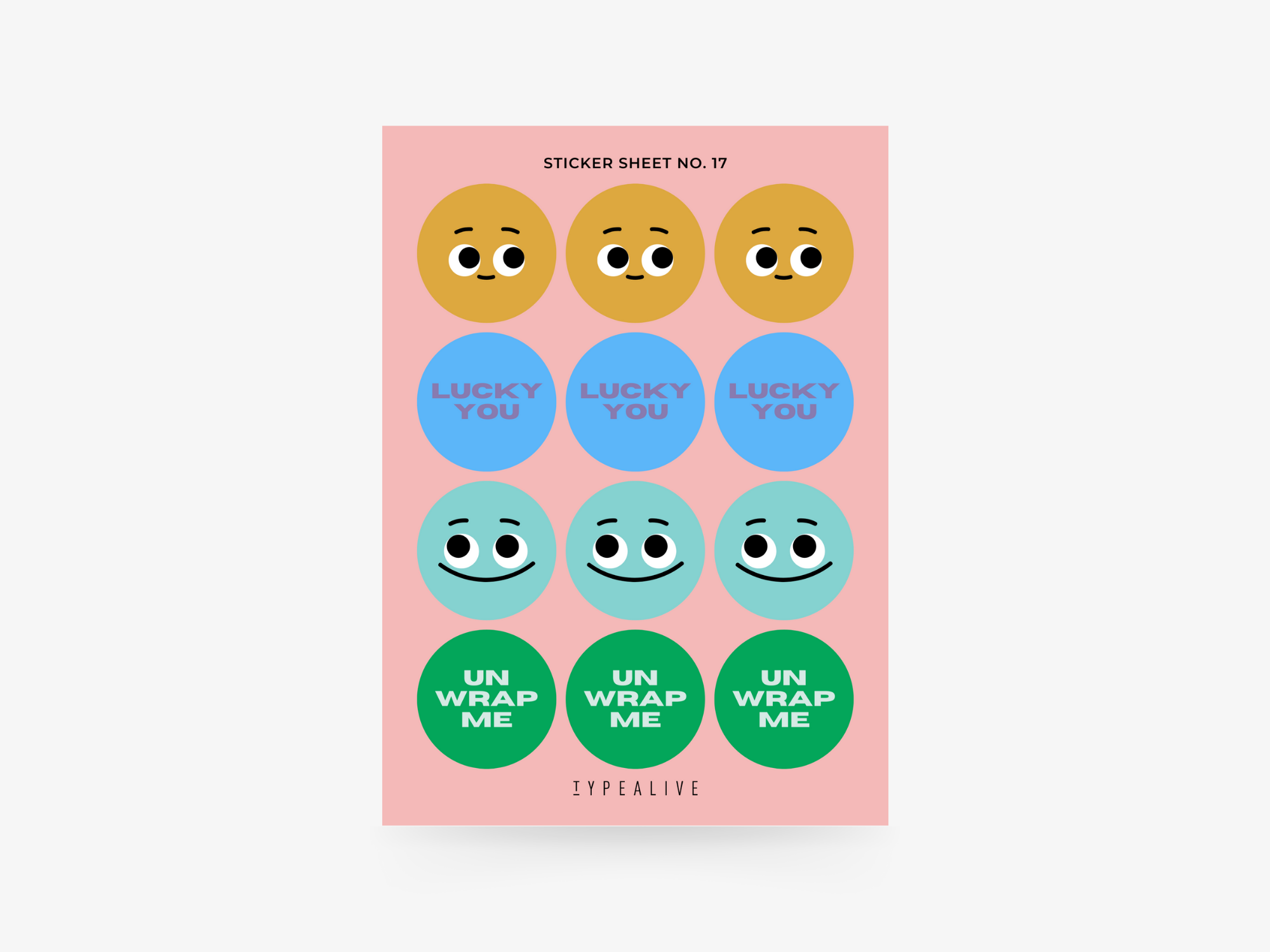 Gaveklistremerker "Sticker Sheet No. 17"