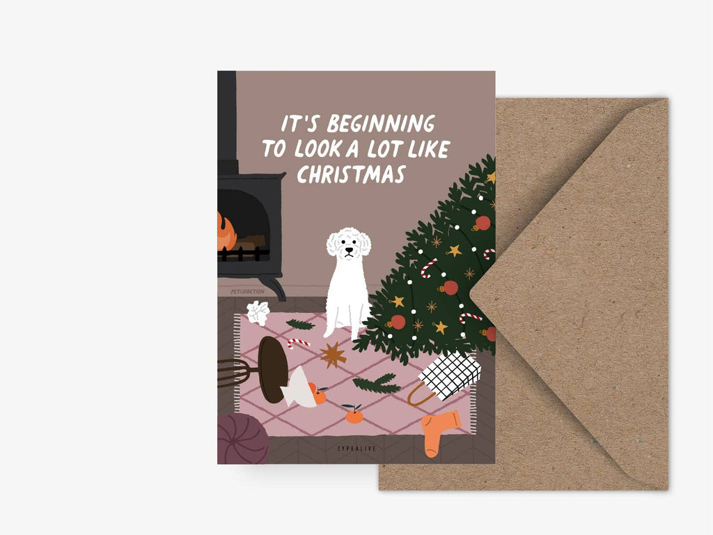 Kort "Dogs” Like Christmas