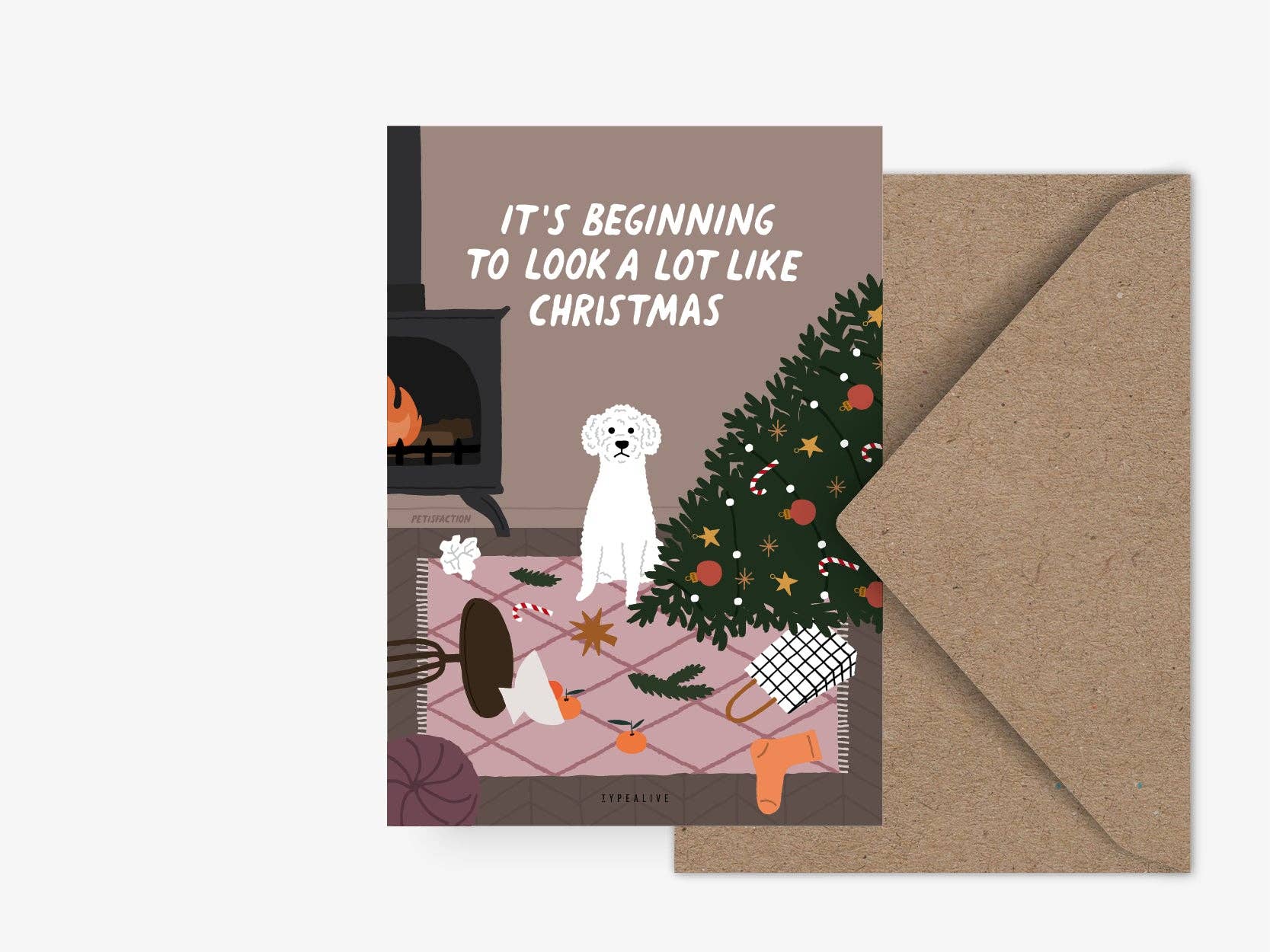 Kort "Dogs” Like Christmas