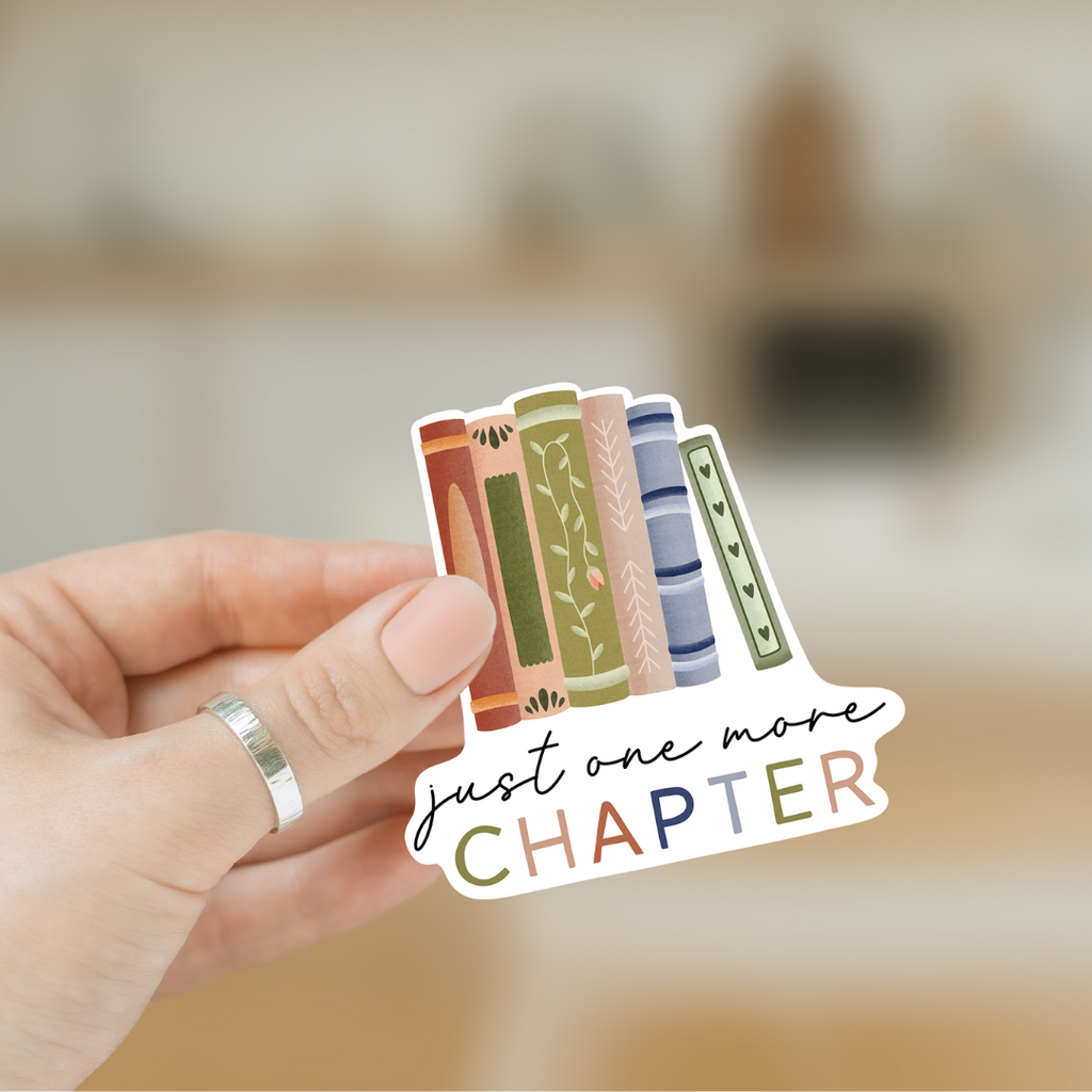 Vinyl Klistremerke “One more Chapter”
