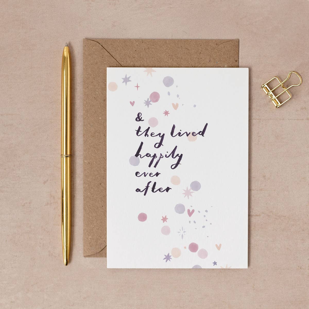 Happily Ever After Wedding | Kort med konvolutt