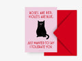 Kort "Valentine Cat No. 1"