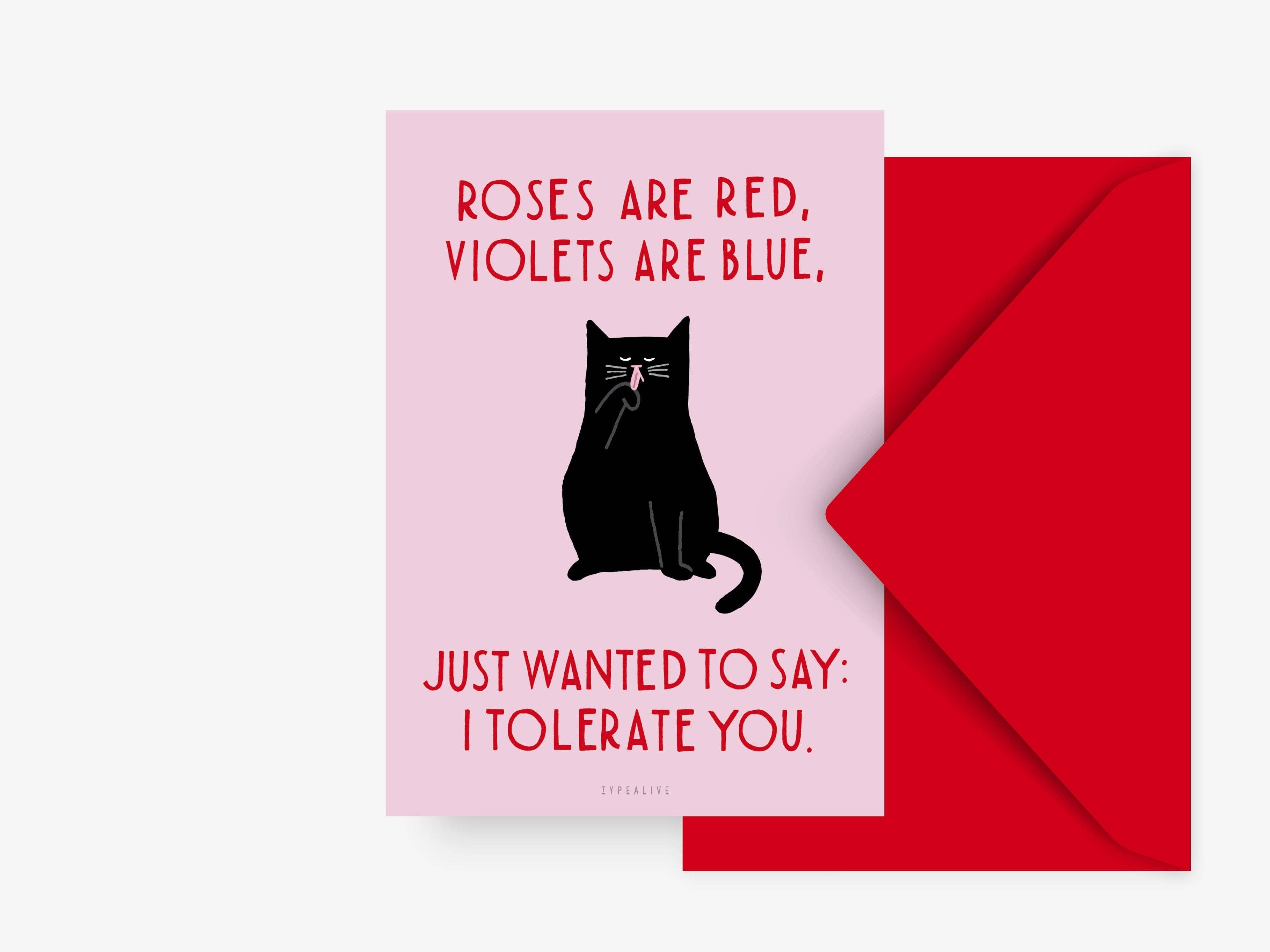 Kort "Valentine Cat No. 1"