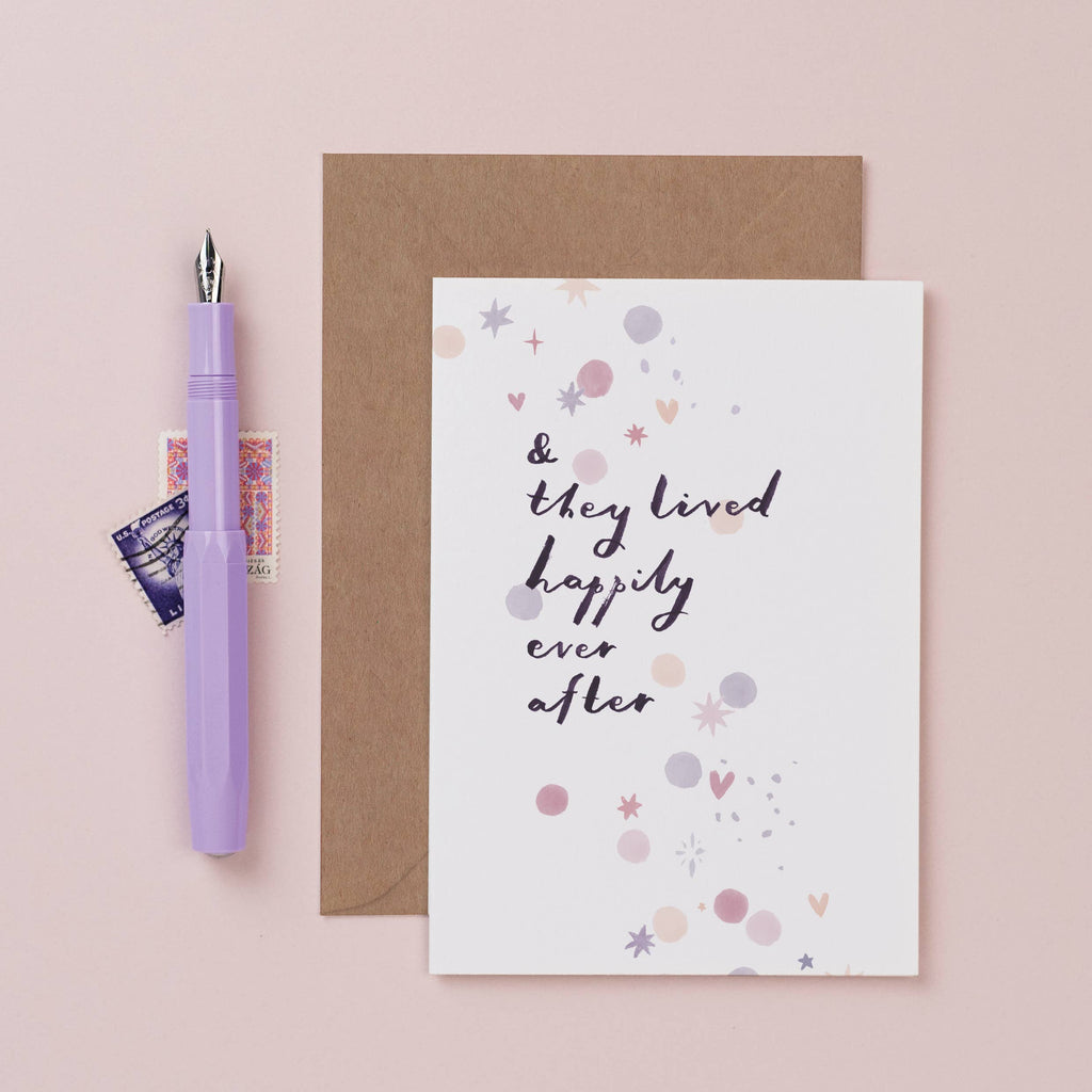 Happily Ever After Wedding | Kort med konvolutt