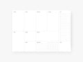 Weekly Desk Planner "Plain"