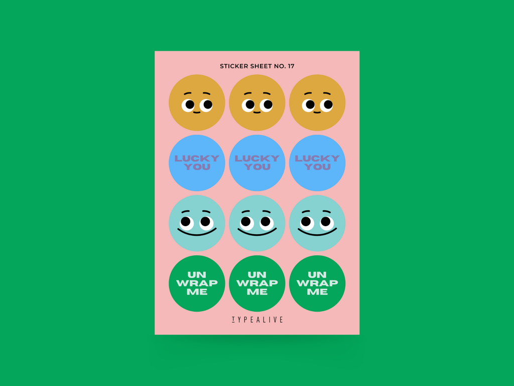 Gaveklistremerker "Sticker Sheet No. 17"