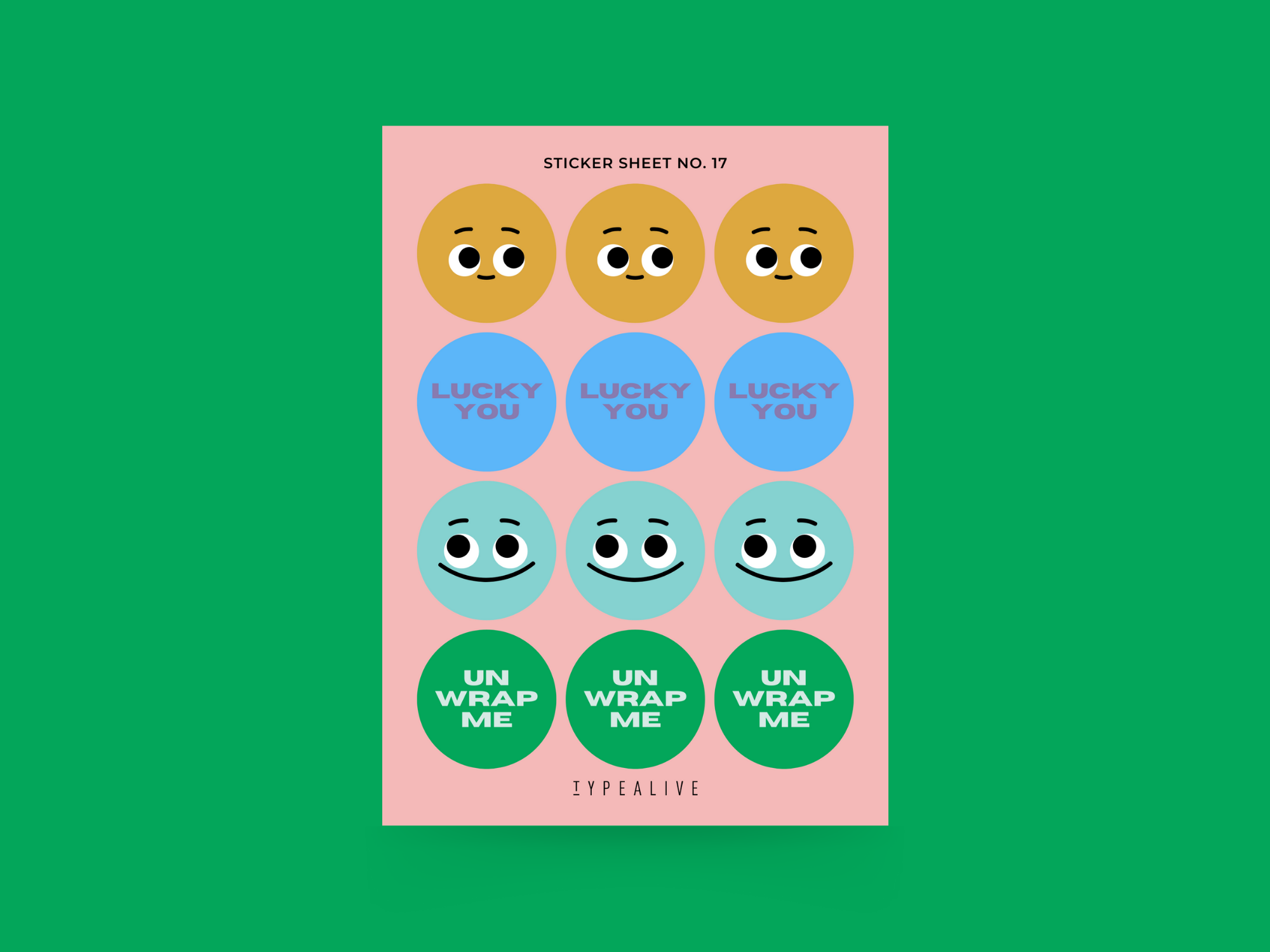 Gaveklistremerker "Sticker Sheet No. 17"