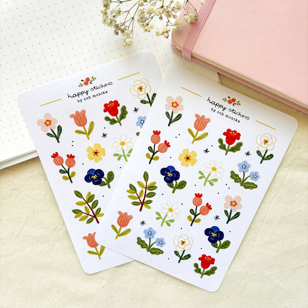 Floral klistremerker