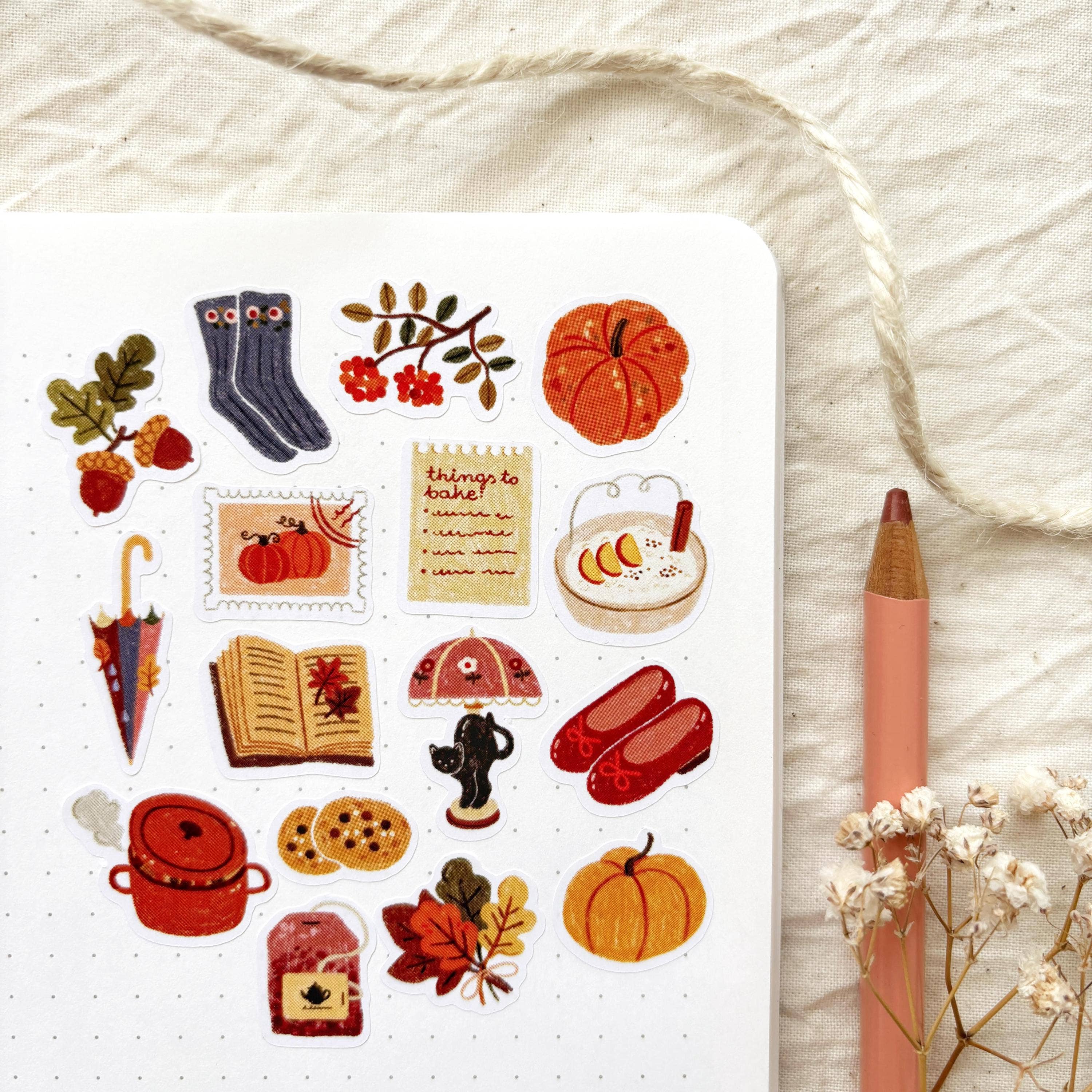 Hello Autumn klistremerker