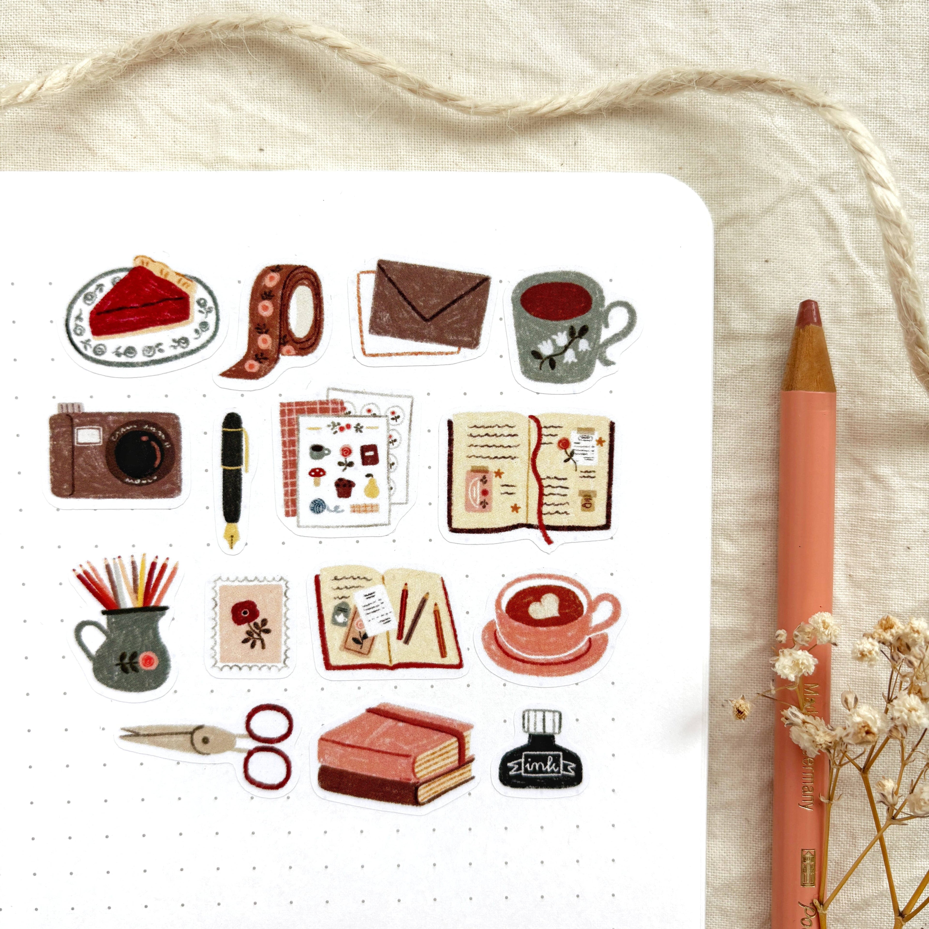 Cozy Journaling klistremerker