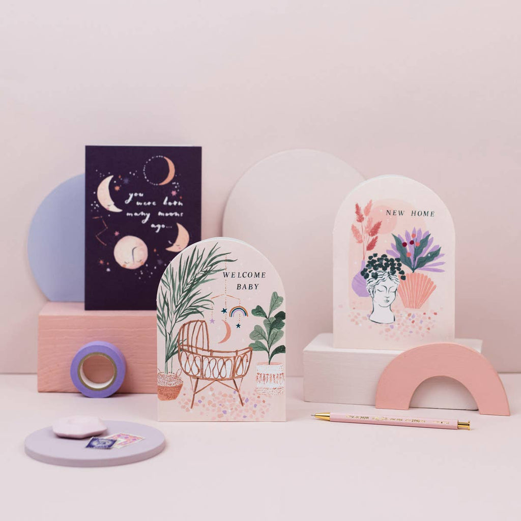 Welcome Baby | Dobbelt kort med konvolutt