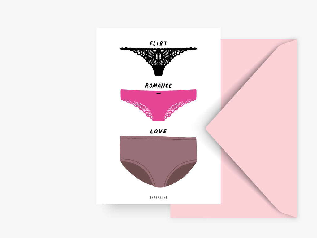 Kort "Flirt Romance Love"