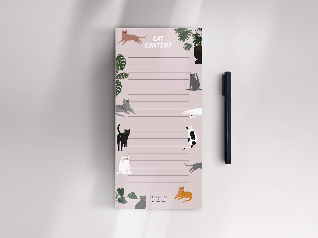 Notatblokk "Cat Content"