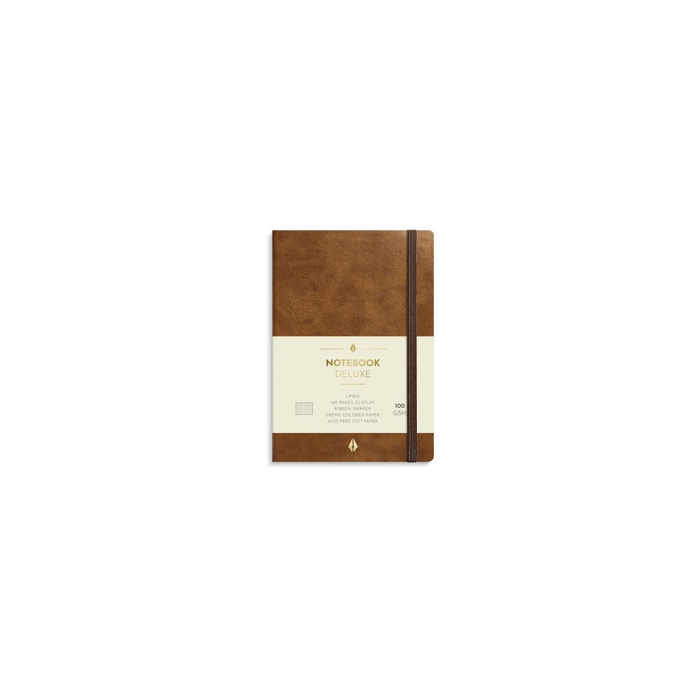Notatbok Burde Deluxe Cognac A6